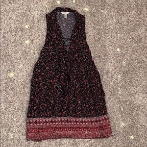 Collared Floral Shift Sundress